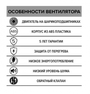 Вентилятор накладной ERA DiCiTi SILENT 5C dark gray metal d125